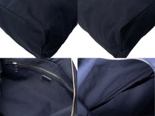 Load image into Gallery viewer, PRADA プラダ 2WAY トートバッグ カナパ 限定 2VG022 コットンキャンバス ネイビー シルバー金具 美品 中古 63492