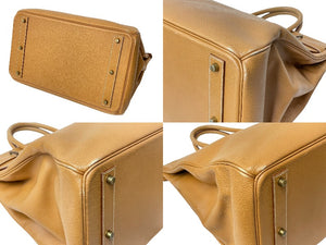 HERMES エルメス ハンドバッグ バーキン オータクロア45 アルデンヌ ゴールド金具 ○Z刻印 美品 中古 63496