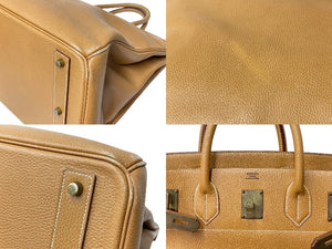 HERMES エルメス ハンドバッグ バーキン オータクロア45 アルデンヌ ゴールド金具 ○Z刻印 美品 中古 63496