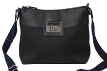 Load image into Gallery viewer, Christian Dior クリスチャンディオール ストリートシック ショルダーバッグ ブラック キャンバス レザー ロゴ 美品 中古 63498