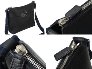 Christian Dior クリスチャンディオール ストリートシック ショルダーバッグ ブラック キャンバス レザー ロゴ 美品 中古 63498