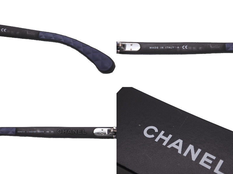 CHANEL シャネル　ココマーク　ロゴ　5184-A　キャットアイ　サングラス 極美品 CHANEL シャネル サングラス ココマーク デニム キャット