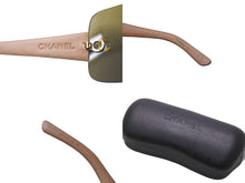 Load image into Gallery viewer, 極美品 CHANEL シャネル サングラス ココマーク サイズ120 キルティング ベージュ ブラウン 4157-Q c.371/73 中古 63503