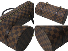 Load image into Gallery viewer, LOUIS VUITTON ルイヴィトン パピオン ハンドバッグ N41210 ダミエキャンバス ブラウン ゴールド金具 美品 中古 63504