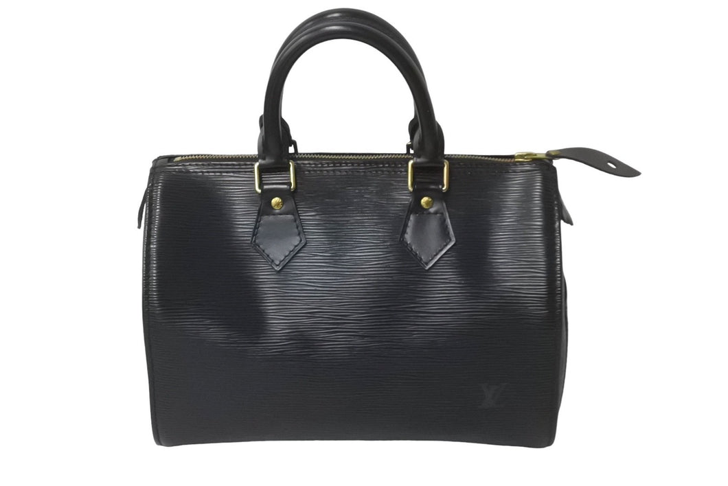 LOUIS VUITTON ルイヴィトン スピーディ25 エピ ハンドバッグ M59032 ブラック ゴールド金具 美品 中古 63505