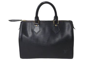 LOUIS VUITTON ルイヴィトン スピーディ25 エピ ハンドバッグ M59032 ブラック ゴールド金具 美品 中古 63506