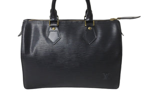 LOUIS VUITTON ルイヴィトン スピーディ25 エピ ハンドバッグ M59032 ブラック ゴールド金具 美品 中古 63506