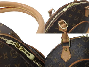 LOUIS VUITTON ルイヴィトン エリプスPM ハンドバッグ M51127 モノグラムキャンバス ブラウン ゴールド金具 美品 中古 63512
