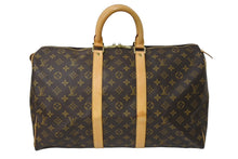 Load image into Gallery viewer, LOUIS VUITTON ルイヴィトン キーポル45 ボストンバッグ M41428 モノグラムキャンバス ブラウン ゴールド金具 良品 中古 63513