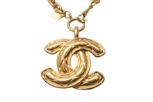 Load image into Gallery viewer, CHANEL シャネル ココマーク ネックレス ロングネックレス ココマーク GP ゴールド 3860 美品 中古 63516