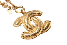 Load image into Gallery viewer, CHANEL シャネル ココマーク ネックレス ロングネックレス ココマーク GP ゴールド 3860 美品 中古 63516