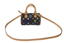 Load image into Gallery viewer, 極美品 LOUIS VUITTON ルイヴィトン 村上隆 ミニスピーディ 2WAYハンドバッグ マルチカラー M92644 ブラック ゴールド金具 中古 63519