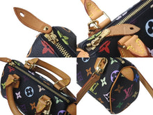 Load image into Gallery viewer, 極美品 LOUIS VUITTON ルイヴィトン 村上隆 ミニスピーディ 2WAYハンドバッグ マルチカラー M92644 ブラック ゴールド金具 中古 63519