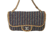 Load image into Gallery viewer, 極美品 CHANEL シャネル ツイード チェーン ワンショルダーバッグ 14番台 マルチカラー ココマーク シルバー金具 中古 63520