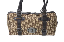 Load image into Gallery viewer, Christian Dior クリスチャンディオール ハンドバッグ トロッター ブラウン ベージュ シルバー金具 美品 中古 63523