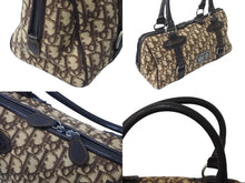 Load image into Gallery viewer, Christian Dior クリスチャンディオール ハンドバッグ トロッター ブラウン ベージュ シルバー金具 美品 中古 63523