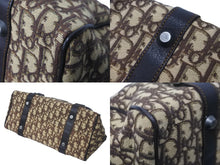 Load image into Gallery viewer, Christian Dior クリスチャンディオール ハンドバッグ トロッター ブラウン ベージュ シルバー金具 美品 中古 63523