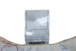 極美品 CHANEL シャネル キャミソール バレンタイン キャミソール P28222V18271 2006p ハート アイボリー 中古 63524