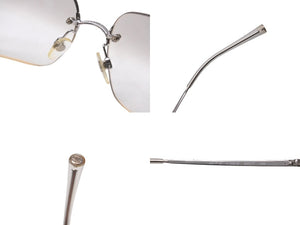 極美品 CHANEL シャネル サングラス サイズ62▫︎17 120 ココマーク ラインストーン シルバー クリア 4017-D c.159/6I 中古 63530