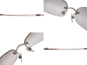 CHANEL シャネル リムレスサングラス ココマーク 4002 c.124/58 イエロー ブロンズ金具 サイズ57◻︎19 130 美品 中古 63531