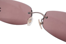 Load image into Gallery viewer, 極美品 CHANEL シャネル リムレスサングラス 4002 c.116/75 ココマーク ブラウン サイズ57▫︎19 130 中古 63532