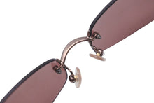 Load image into Gallery viewer, 極美品 CHANEL シャネル リムレスサングラス 4002 c.116/75 ココマーク ブラウン サイズ57▫︎19 130 中古 63532