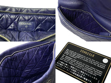 Load image into Gallery viewer, CHANEL シャネル クラッチバッグ マトラッセ ココマーク 20番台 2015年 A69391 ラムスキン パープル シルバー金具 美品 中古 63538