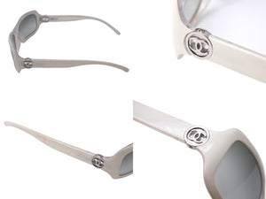 CHANEL シャネル サングラス ココマーク サイズ57◻︎17 130 ホワイト プラスチック 6024 c.935/11 良品 中古 63539