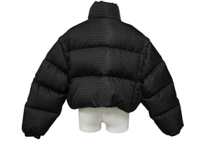 PRADA プラダ ダウンジャケット クロップド リサイクルナイロン ブラック サイズ42 229Y056 S222 11FC 美品 中古 63543 