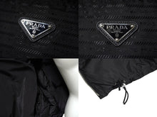 画像をギャラリービューアに読み込む, PRADA プラダ ダウンジャケット クロップド リサイクルナイロン ブラック サイズ42 229Y056 S222 11FC 美品 中古 63543 