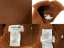 Load image into Gallery viewer, THOM BROWNE NEWYORK トムブラウン パイロットキャップ MHC344X-02821-240 ブラウン サイズS 羊革 イタリア製 美品 中古 63545