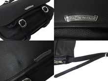 Load image into Gallery viewer, 新品同様 CHROME HEARTS クロムハーツ ソフト ショルダー メッセンジャー バッグ ショルダーバッグ レザー ブラック 中古 63550