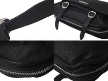 Load image into Gallery viewer, 新品同様 CHROME HEARTS クロムハーツ ソフト ショルダー メッセンジャー バッグ ショルダーバッグ レザー ブラック 中古 63550