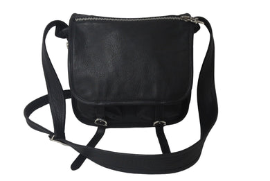 極美品 新型 CHROME HEARTS クロムハーツ ギャラ付き タイニー ソフトショルダーバッグ ダガーファスナー ブラック 中古 63551