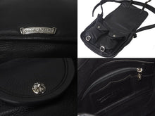 Load image into Gallery viewer, 極美品 新型 CHROME HEARTS クロムハーツ ギャラ付き タイニー ソフトショルダーバッグ ダガーファスナー ブラック 中古 63551