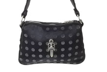 Load image into Gallery viewer, 新品未使用 CHROME HEARTS クロムハーツ チキンナゲットスモール ハンドバッグ ハラコ ダガー レザー シルバー925 ブラック 中古 63553