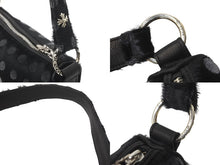 Load image into Gallery viewer, 新品未使用 CHROME HEARTS クロムハーツ チキンナゲットスモール ハンドバッグ ハラコ ダガー レザー シルバー925 ブラック 中古 63553