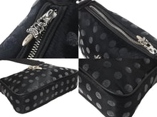 Load image into Gallery viewer, 新品未使用 CHROME HEARTS クロムハーツ チキンナゲットスモール ハンドバッグ ハラコ ダガー レザー シルバー925 ブラック 中古 63553