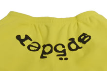Load image into Gallery viewer, Sp5der スパイダー スウェットパンツ サイズXL イエロー ブラック 発泡プリント ブランドロゴ Young Thug 美品 中古 63558