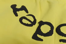 Load image into Gallery viewer, Sp5der スパイダー スウェットパンツ サイズXL イエロー ブラック 発泡プリント ブランドロゴ Young Thug 美品 中古 63558