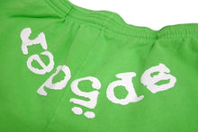 Load image into Gallery viewer, Sp5der スパイダー スウェットパンツ サイズL グリーン ホワイト 発泡プリント ブランドロゴ Young Thug 美品 中古 63559