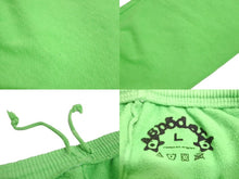 Load image into Gallery viewer, Sp5der スパイダー スウェットパンツ サイズL グリーン ホワイト 発泡プリント ブランドロゴ Young Thug 美品 中古 63559