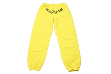 Load image into Gallery viewer, Sp5der スパイダー スウェットパンツ サイズL イエロー ブラック 発泡プリント ブランドロゴ Young Thug 美品 中古 63560
