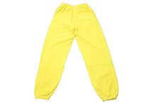 Load image into Gallery viewer, 新品未使用 Sp5der スパイダー スウェットパンツ サイズS イエロー ホワイト 発泡プリント ブランドロゴ Young Thug 中古 63561