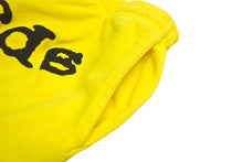 Load image into Gallery viewer, 新品未使用 Sp5der スパイダー スウェットパンツ サイズS イエロー ホワイト 発泡プリント ブランドロゴ Young Thug 中古 63561