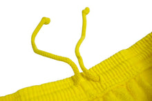 Load image into Gallery viewer, 新品未使用 Sp5der スパイダー スウェットパンツ サイズS イエロー ホワイト 発泡プリント ブランドロゴ Young Thug 中古 63561