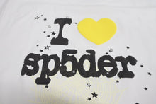 Load image into Gallery viewer, 新品未使用 Sp5der スパイダー Souvenir スーベニア 半袖Ｔシャツ 24SS サイズL 発泡プリント コットン ホワイト 中古 63566