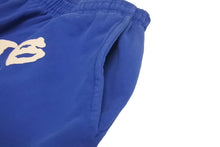 Load image into Gallery viewer, 新品同様 Sp5der スパイダー スウェットパンツ サイズL ブルー 発泡プリント ブランドロゴ Young Thug 中古 63573