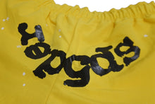 Load image into Gallery viewer, Sp5der スパイダー ダブルレイヤード プリント ショートパンツ イエロー ナイロン クモ 蜘蛛 ナイロン サイズM 美品 中古 63575