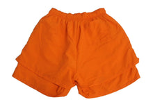 Load image into Gallery viewer, 極美品 Sp5der スパイダー ダブルレイヤード プリント ショートパンツ オレンジ ナイロン クモ 蜘蛛 サイズM 中古 63577